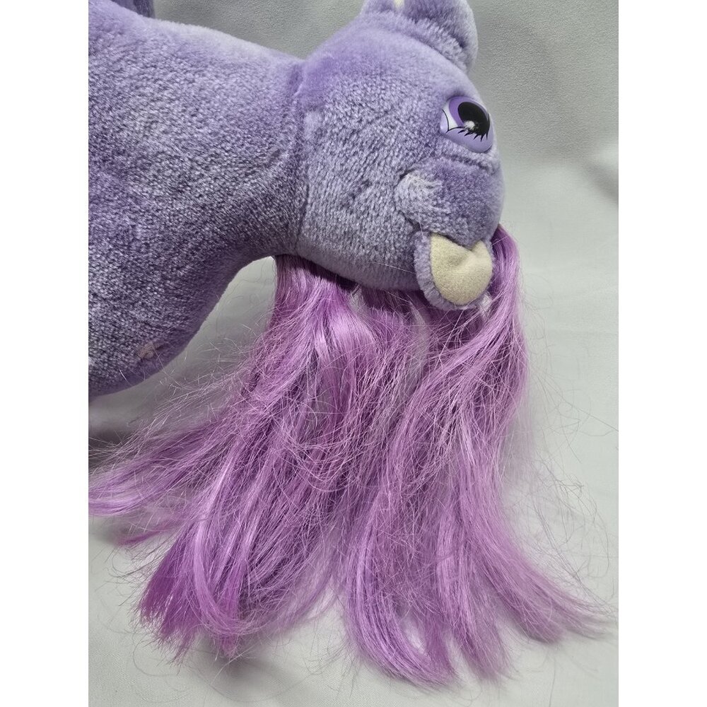 VTG 1983 Hasbro Softies, My Little Pony Blossom Purple Plush Pony Stuffed Toy - Picture 15 of 15